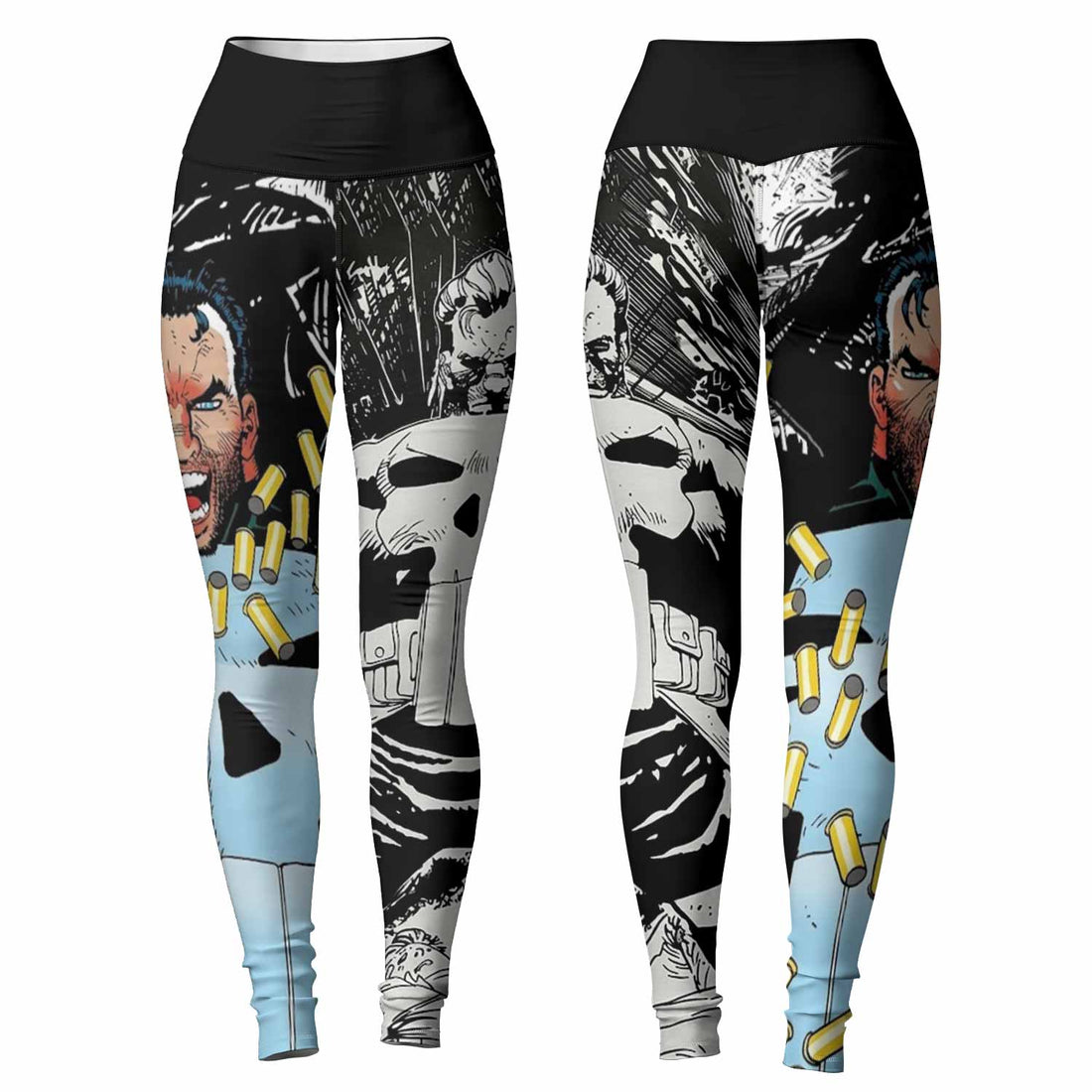 Punisher Bullet Storm Frank Castle Women's Leggings - lifestyle view