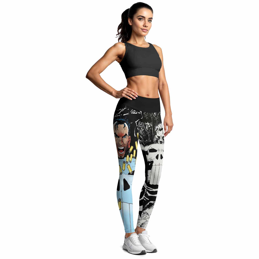 Punisher Bullet Storm Frank Castle Women's Leggings - lifestyle view