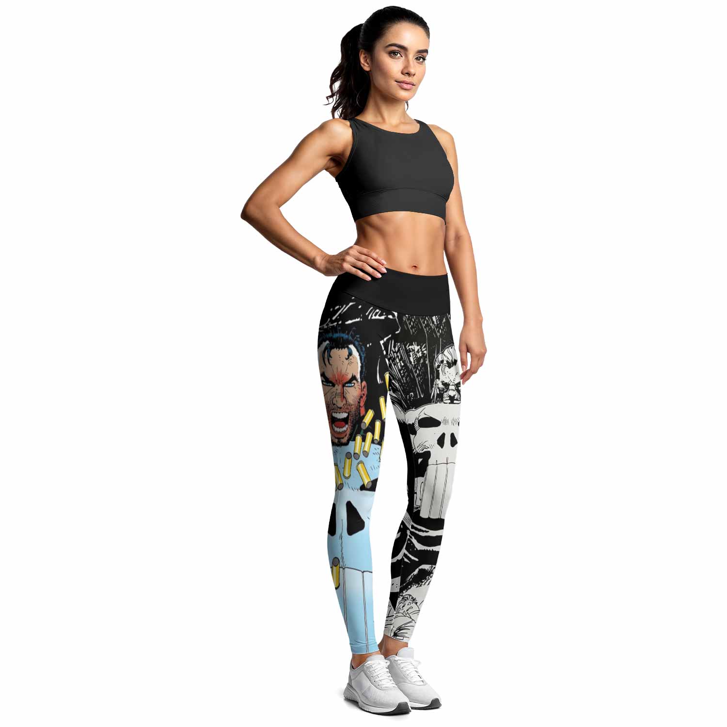 Punisher Bullet Storm Frank Castle Women's Leggings - lifestyle view