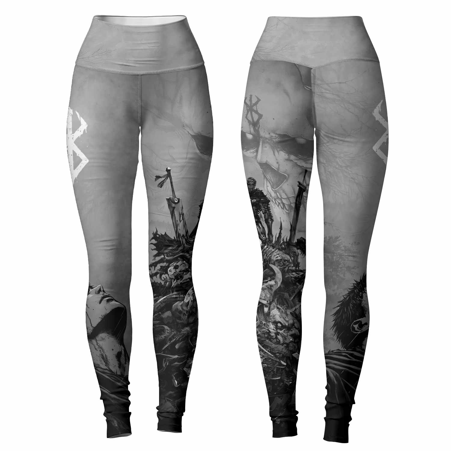Berserk Guts Sorrow Women's Leggings - front and back view