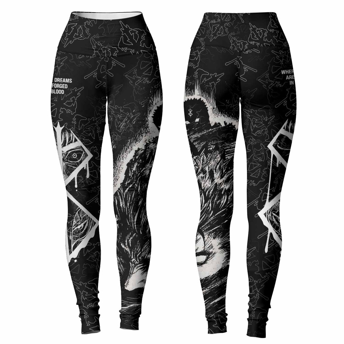 Berserk Forged In Blood Women's Leggings - lifestyle view