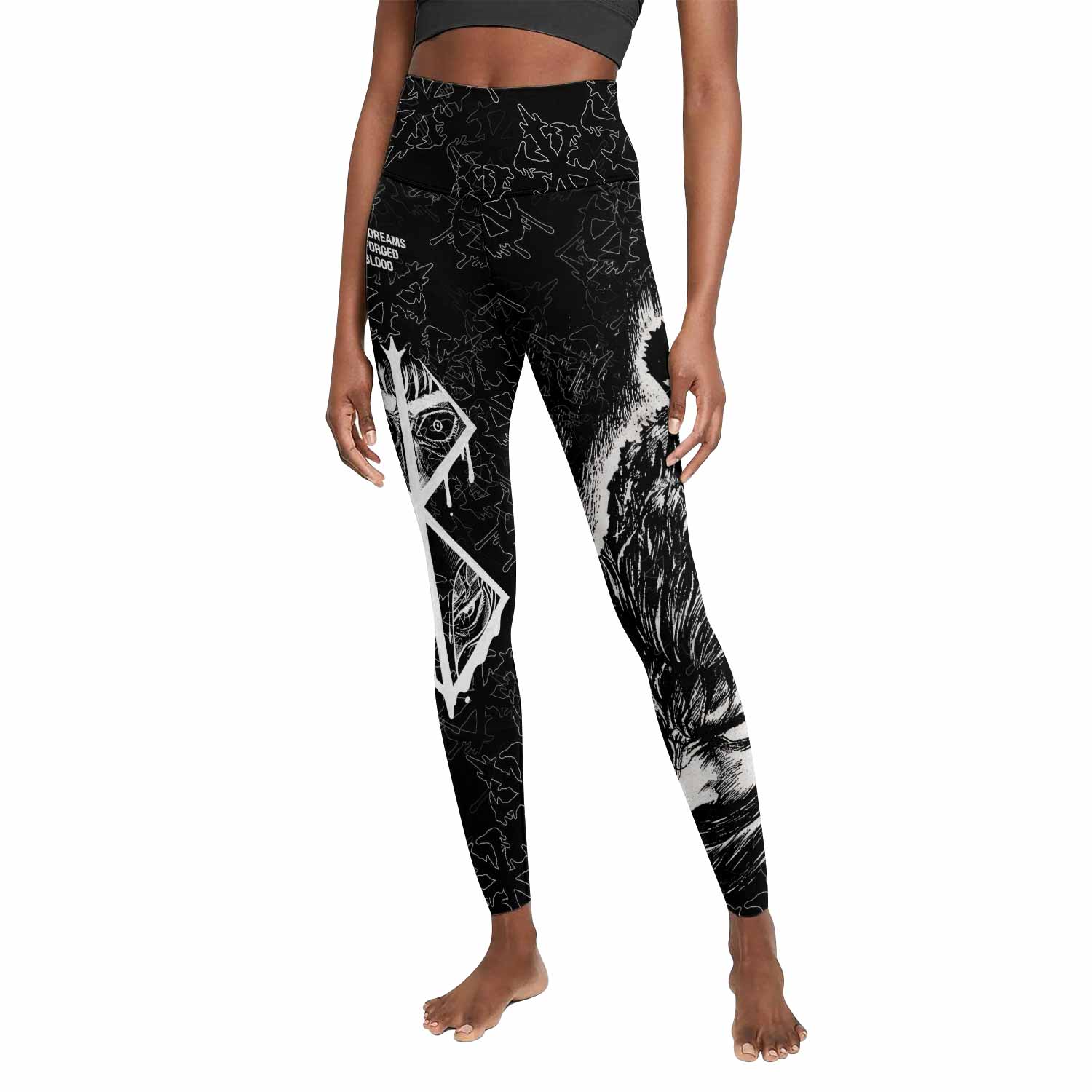 Berserk Forged In Blood Women's Leggings - front view mockup