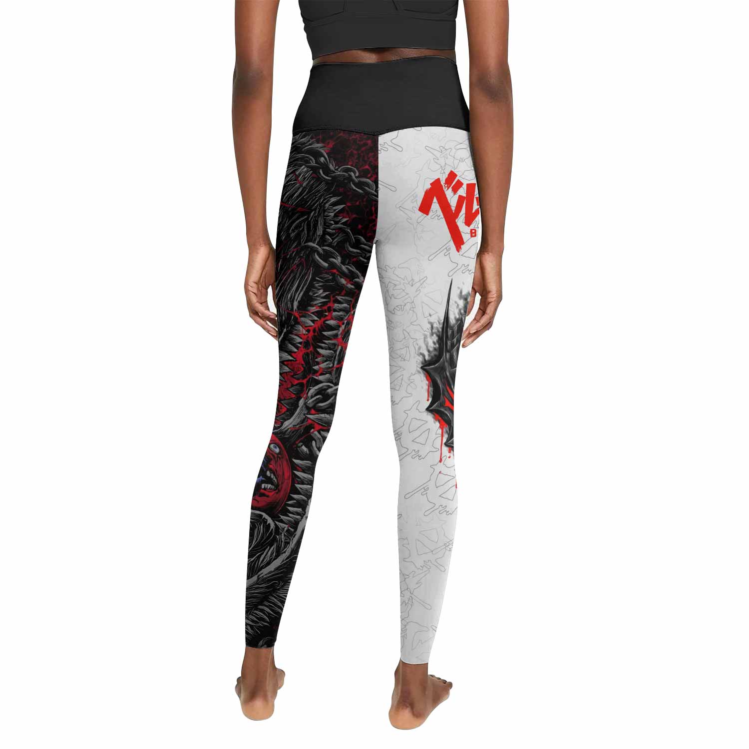 Berserk Berserker Armor Women's Leggings - back view mockup