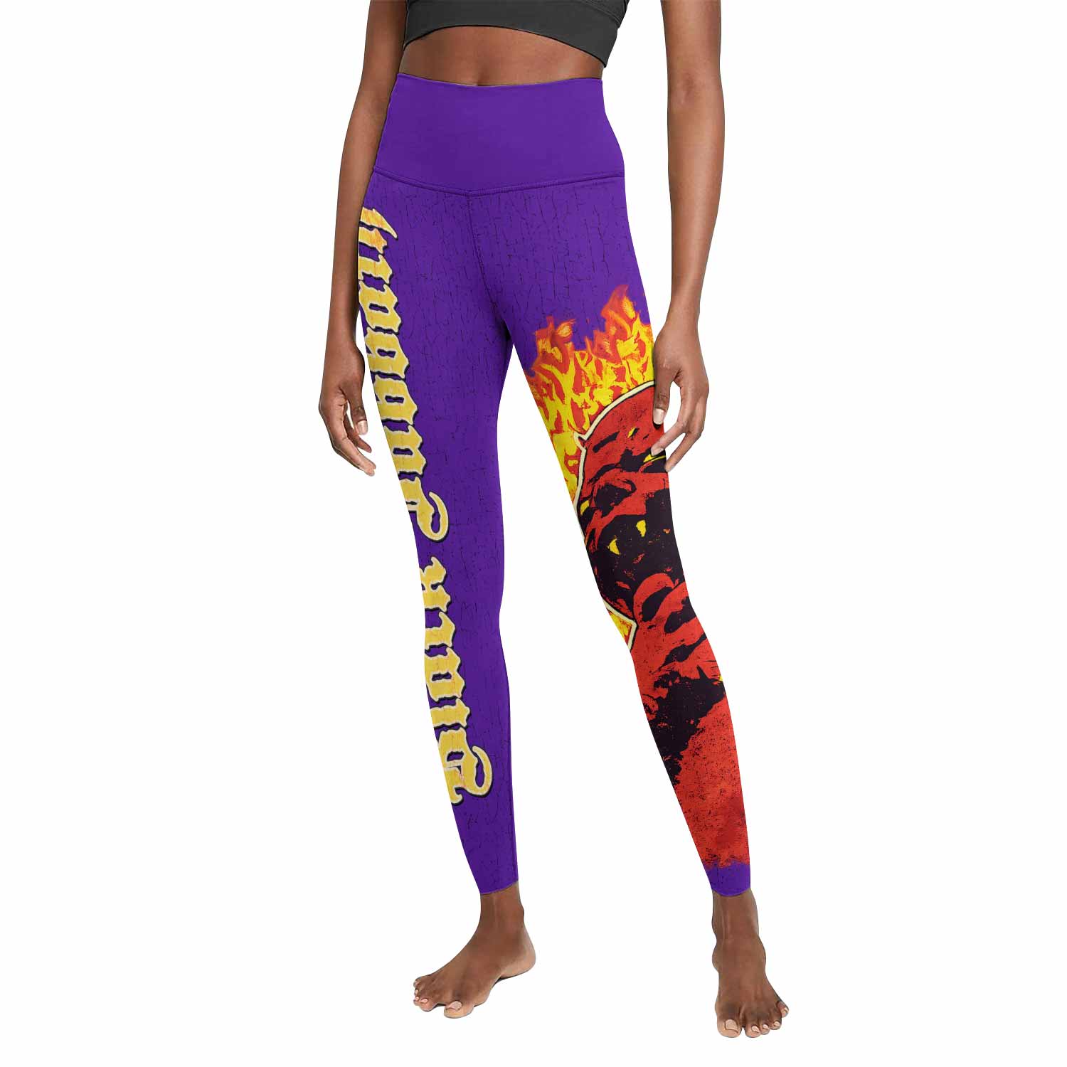 Born Again Black Sabbath Women's Leggings - front view mockup