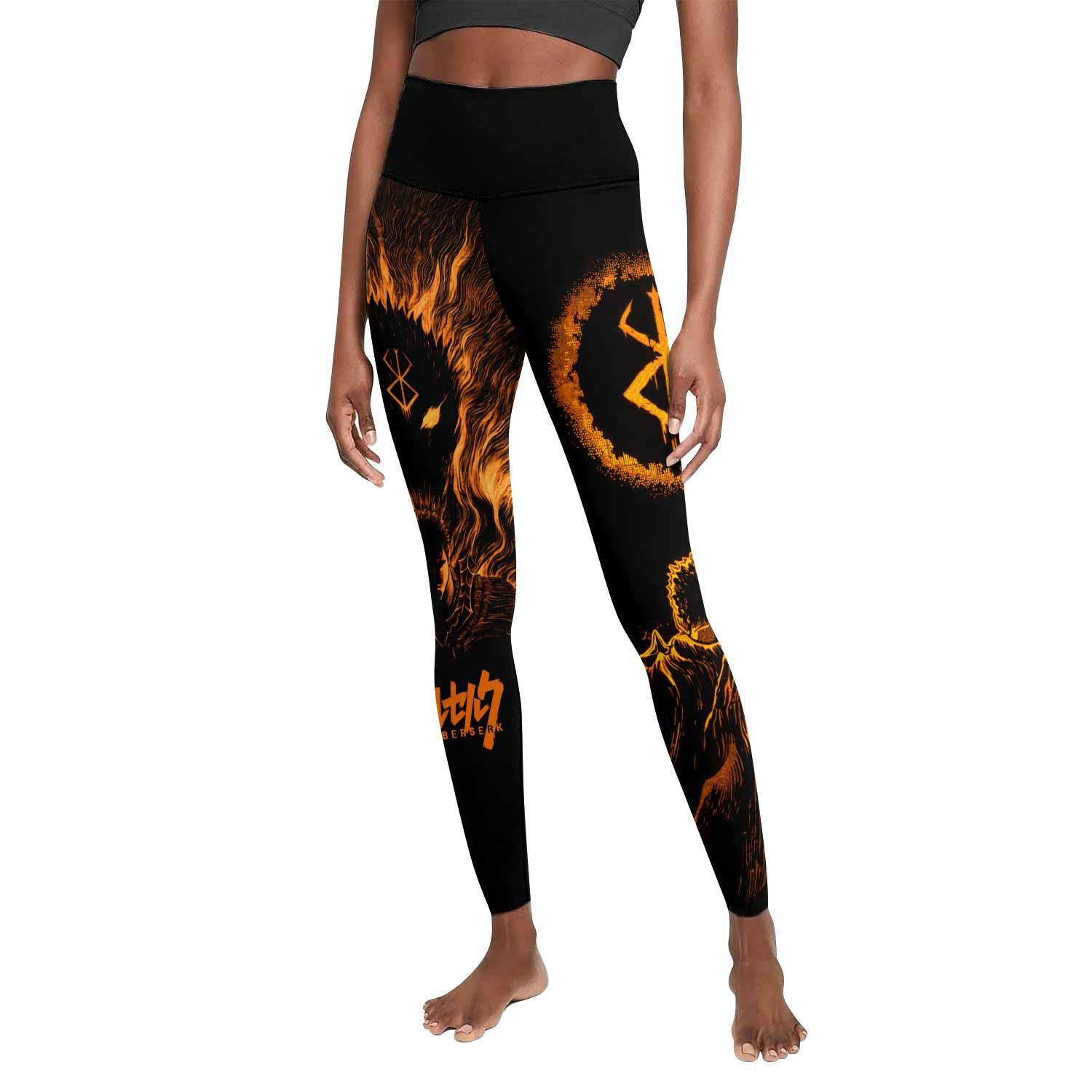 Beast of Darkness Berserk Women's Leggings - front view mockup