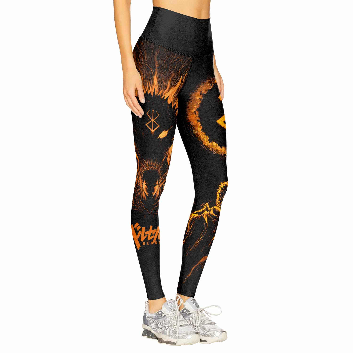 Beast of Darkness Berserk Women's Leggings - right side mockup