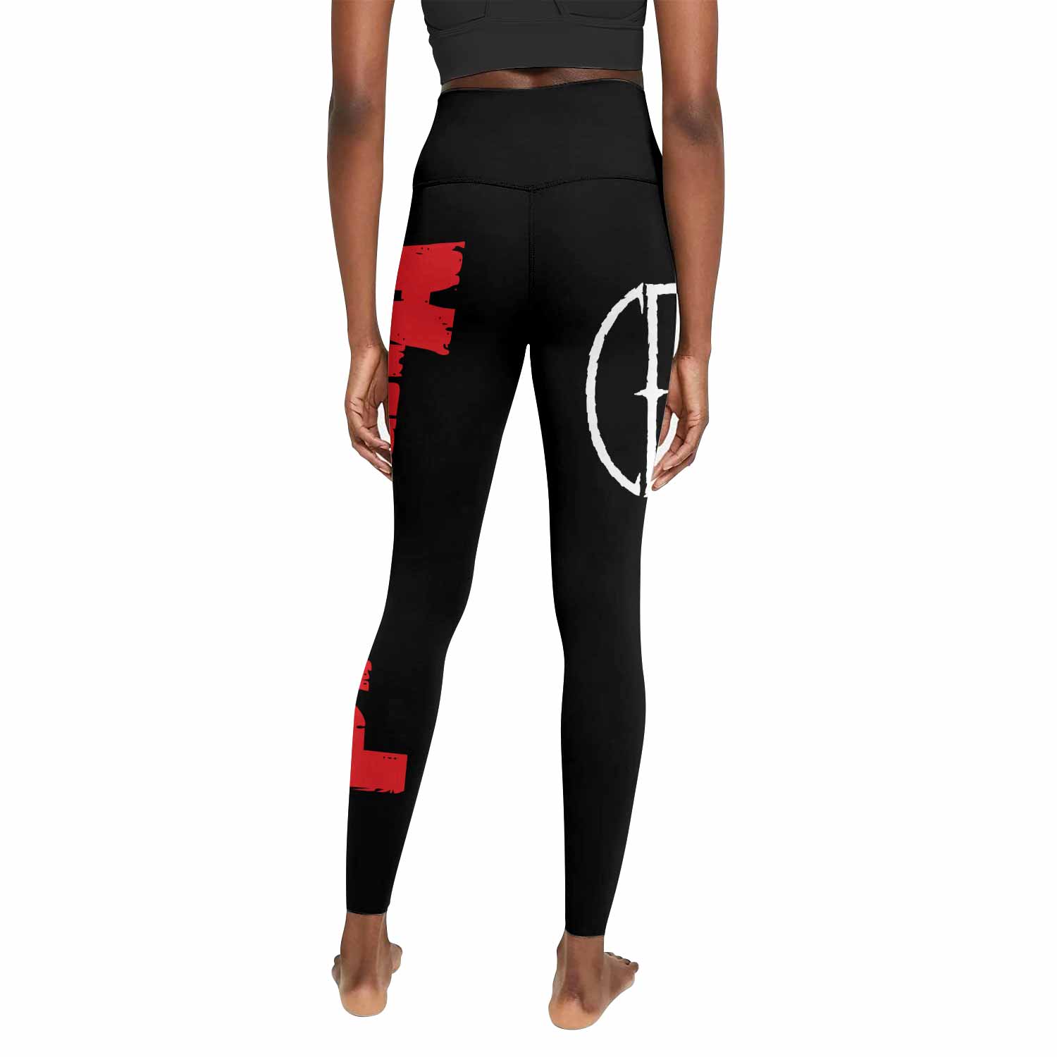 Pantera Cowboys From Hell Logo Women's Leggings - back view mockup