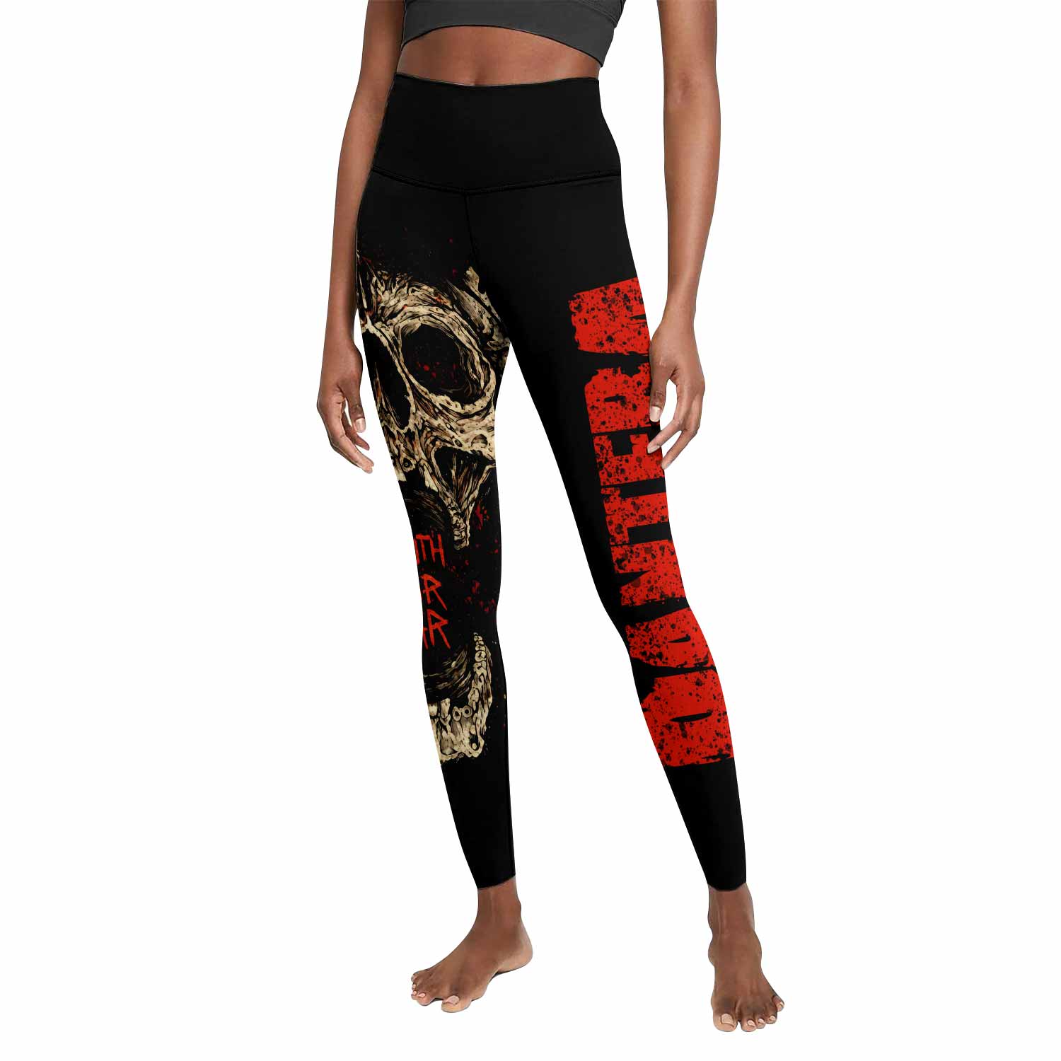 Pantera Mouth for War Women's Leggings - front view mockup