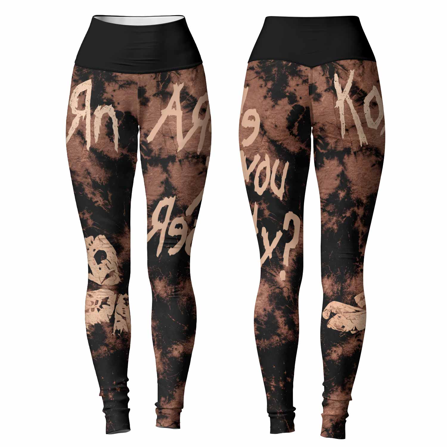 Korn Are You Ready Women's Leggings - front and back view