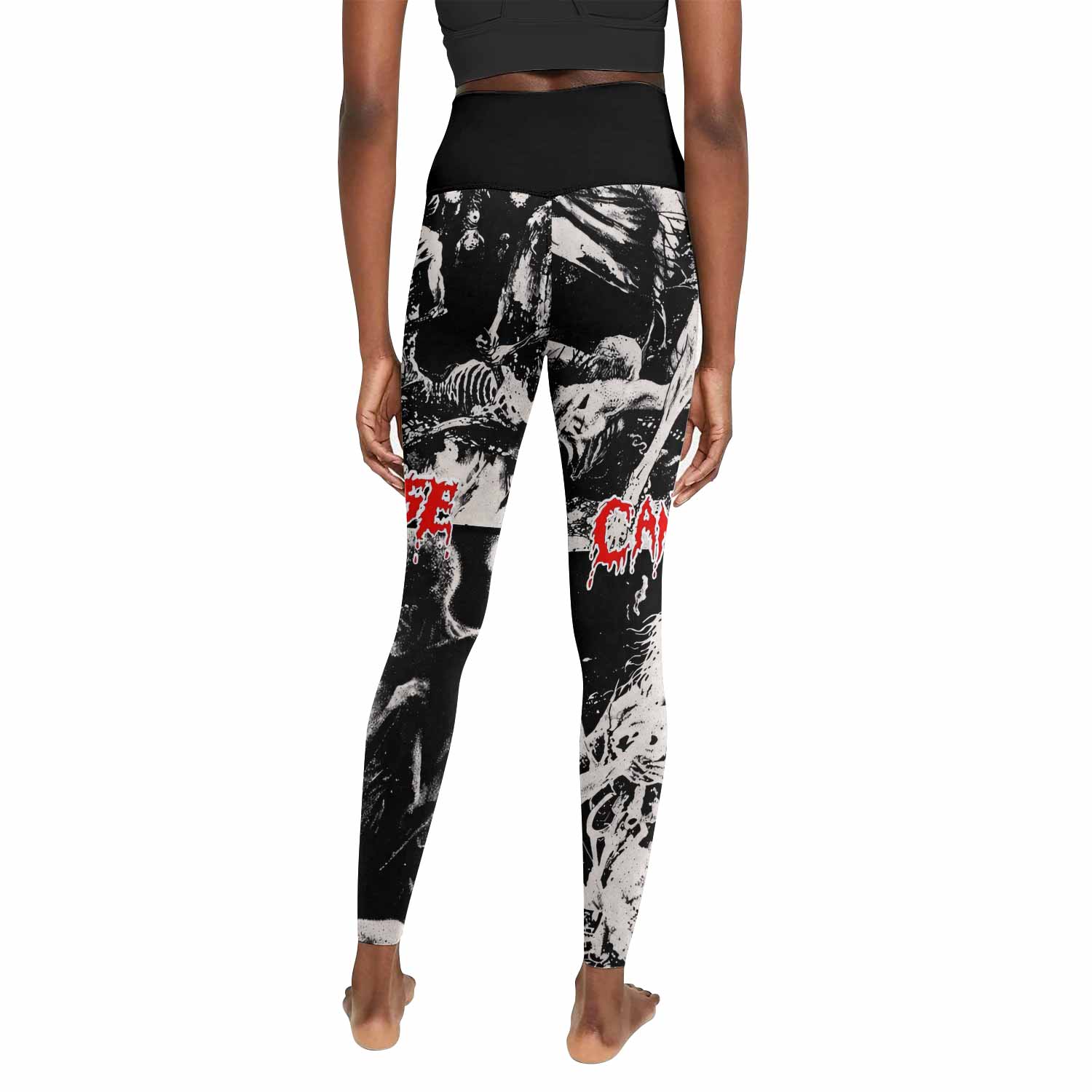 Cannibal Corpse Horror Women's Leggings - back view mockup