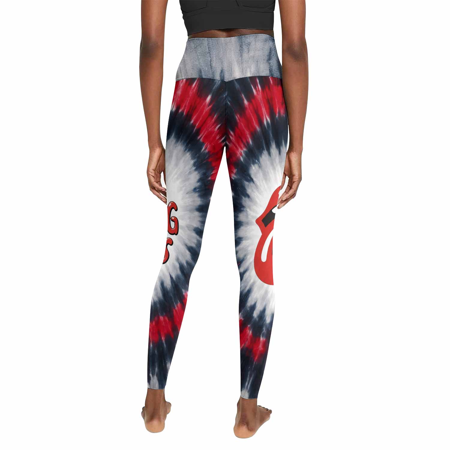 The Rolling Stones Women's Leggings - back view mockup