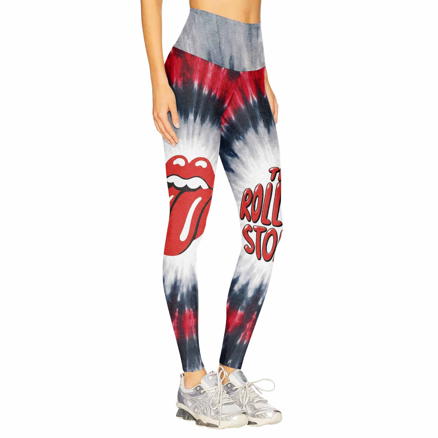 The Rolling Stones Women's Leggings - right side mockup