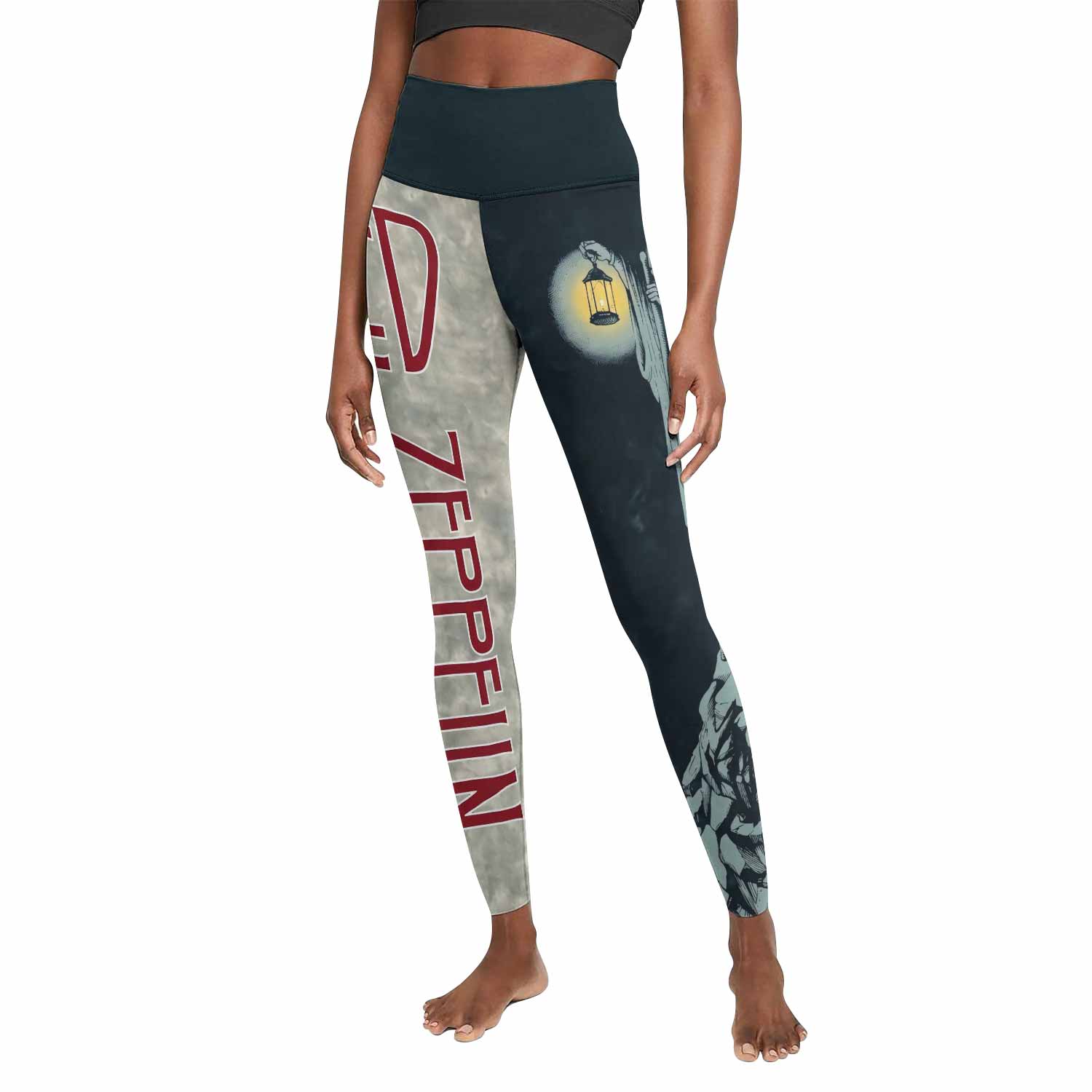 Led Zeppelin The Hermit Women's Leggings - front view mockup