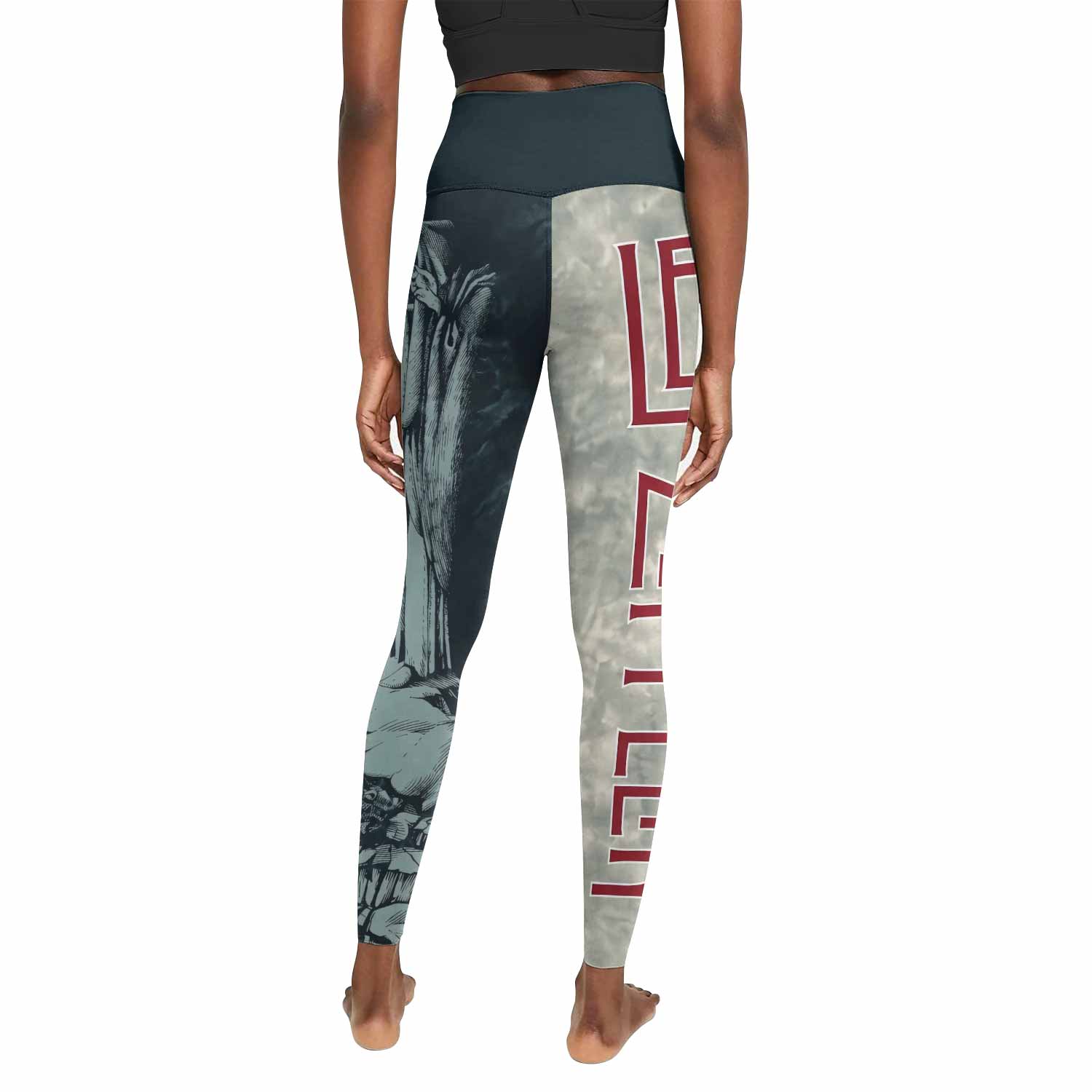 Led Zeppelin The Hermit Women's Leggings - back view mockup