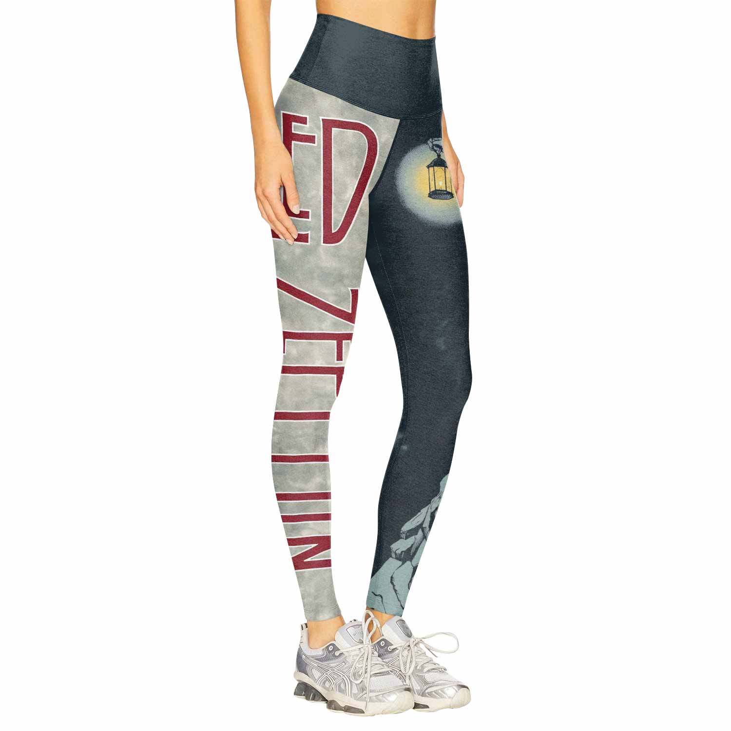 Led Zeppelin The Hermit Women's Leggings - right side mockup