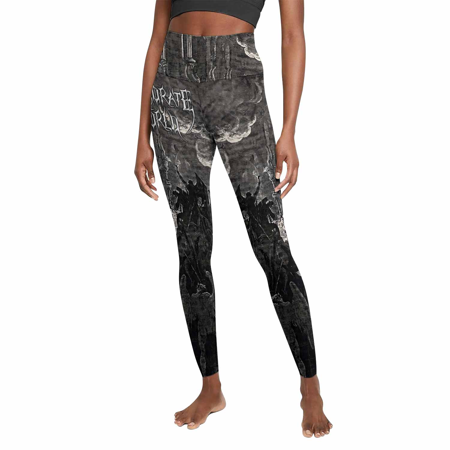 Corporate World Paradise Lost Women's Leggings - front view mockup