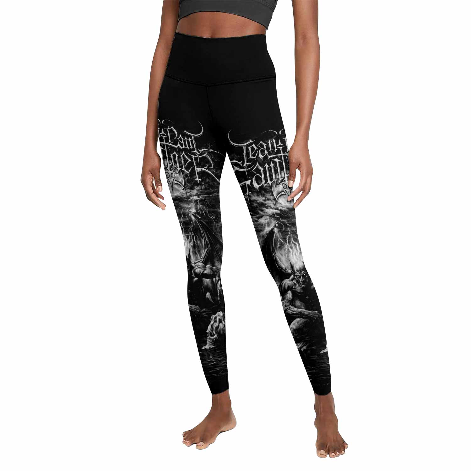 Jean Paul Gaultier Satan Women's Leggings - front view mockup