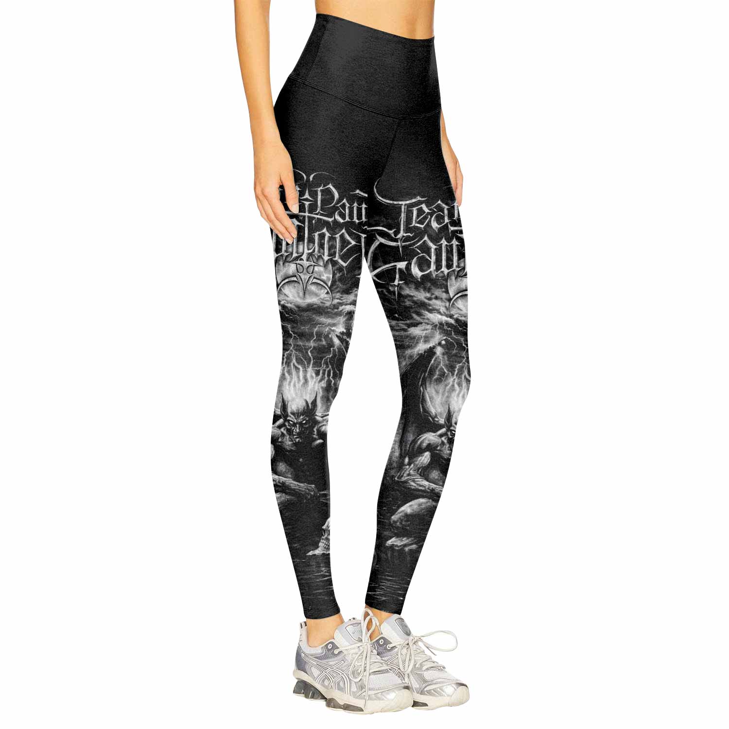 Jean Paul Gaultier Satan Women's Leggings - right side mockup