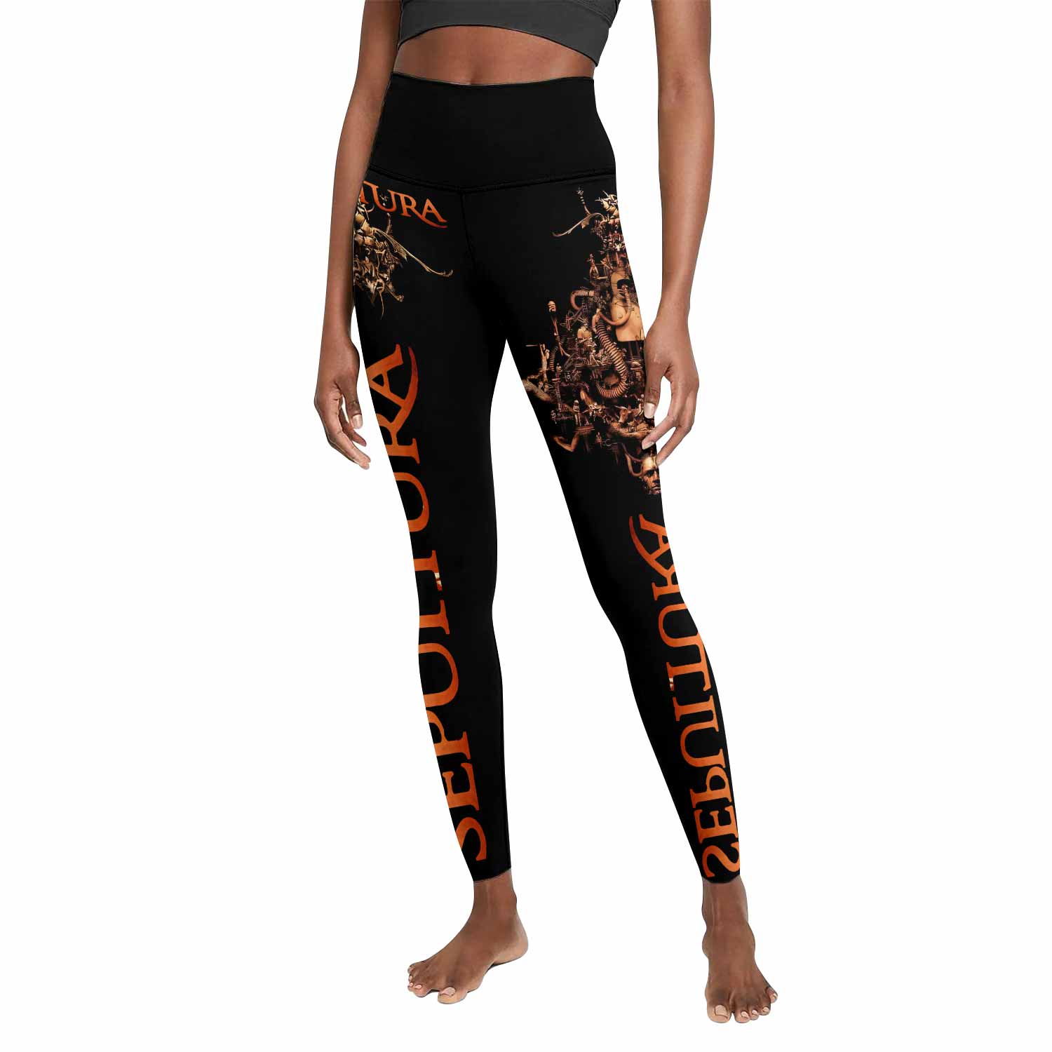 Sepultura A-Lex Women's Leggings - front view mockup