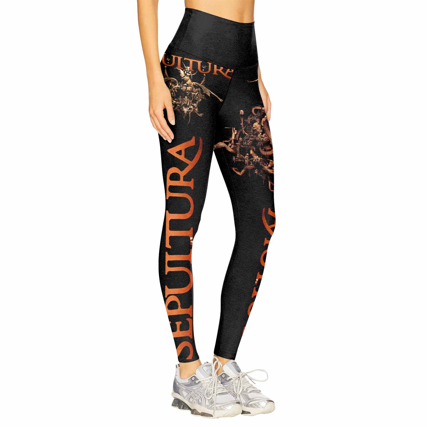 Sepultura A-Lex Women's Leggings - right side mockup