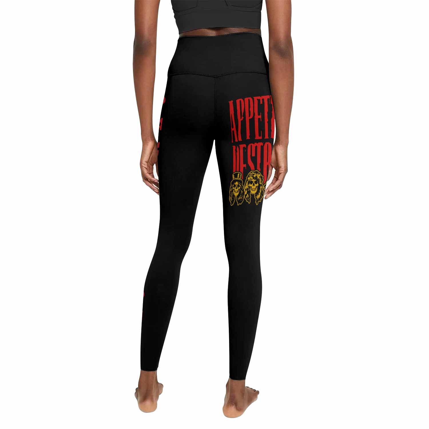 Guns N' Roses Appetite for Destruction Women's Leggings - back view mockup