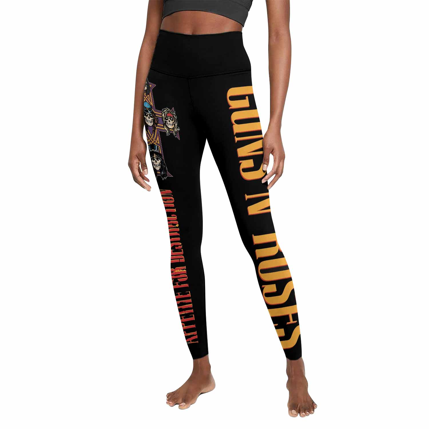 Appetite for Destruction Guns N' Roses Women's Leggings - front view mockup