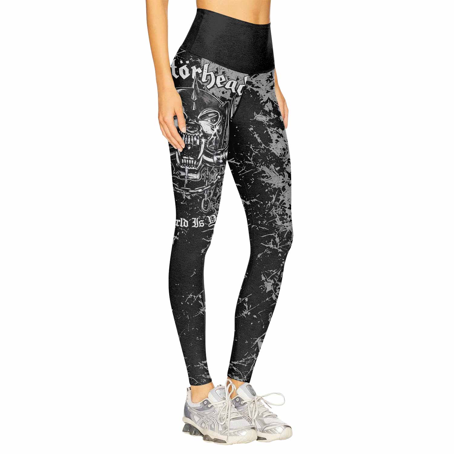 Motörhead The Wörld Is Yours Women's Leggings - right side mockup
