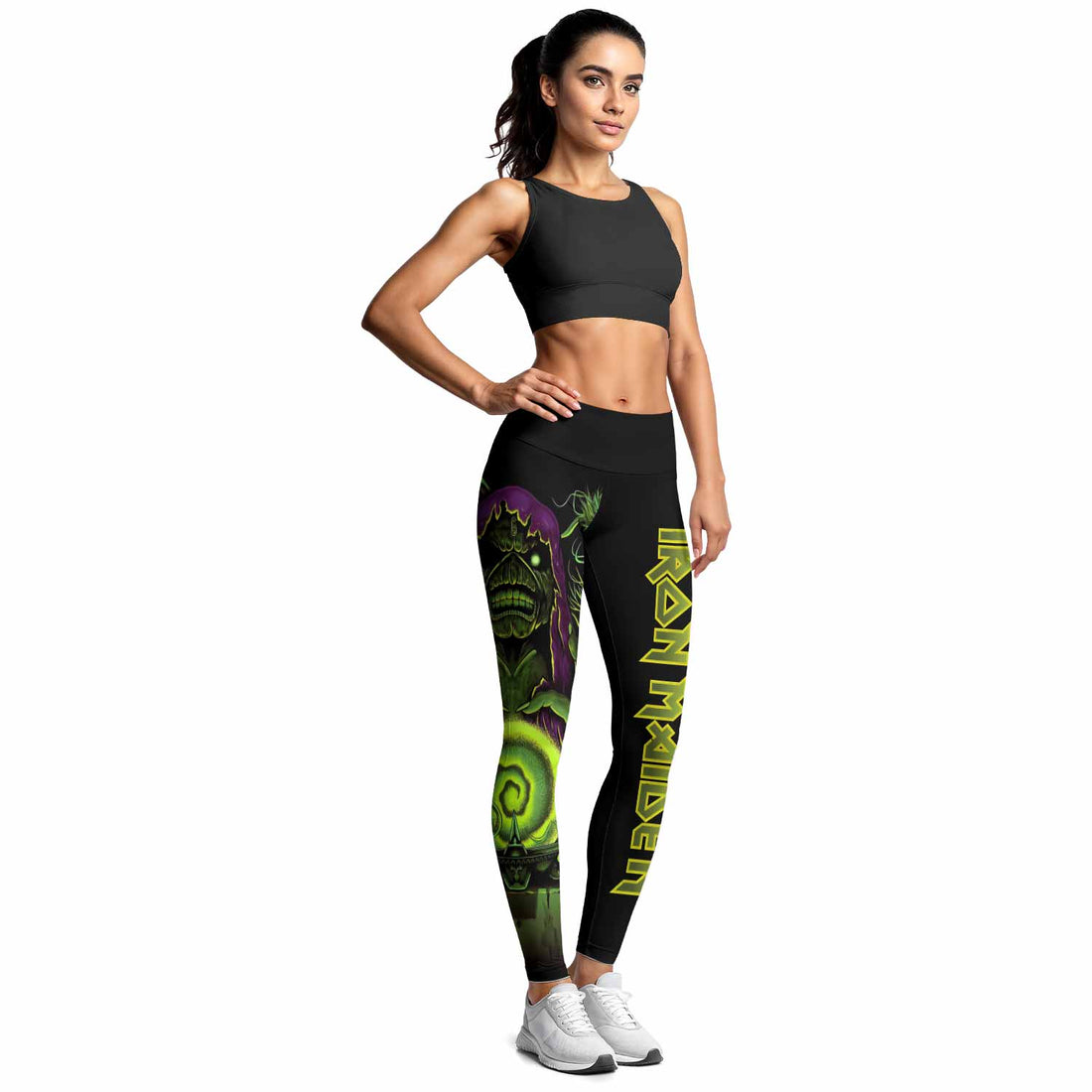 Iron Maiden Run For Your Lives Women's Leggings - lifestyle view