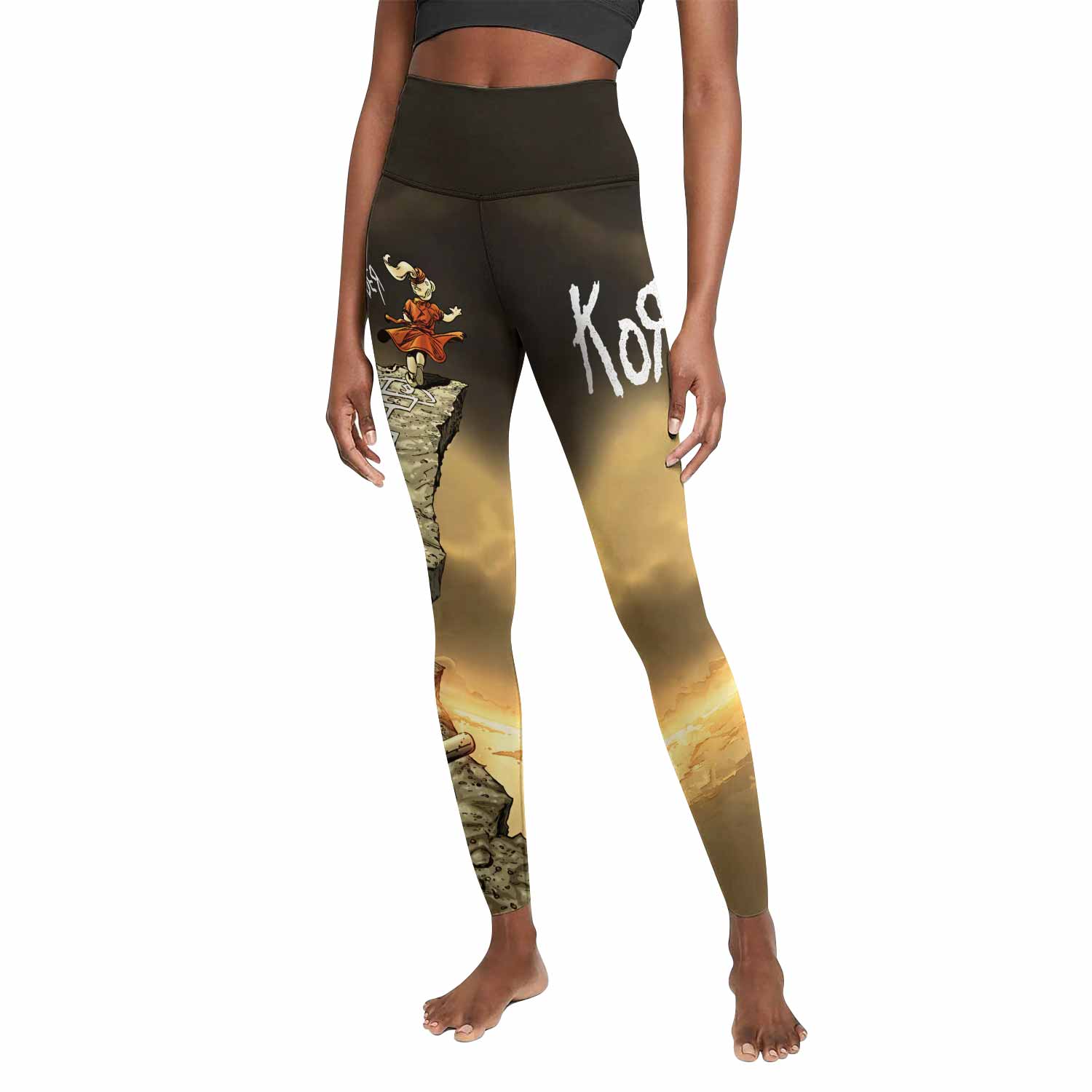 Korn Follow the Leader Women's Leggings - front view mockup