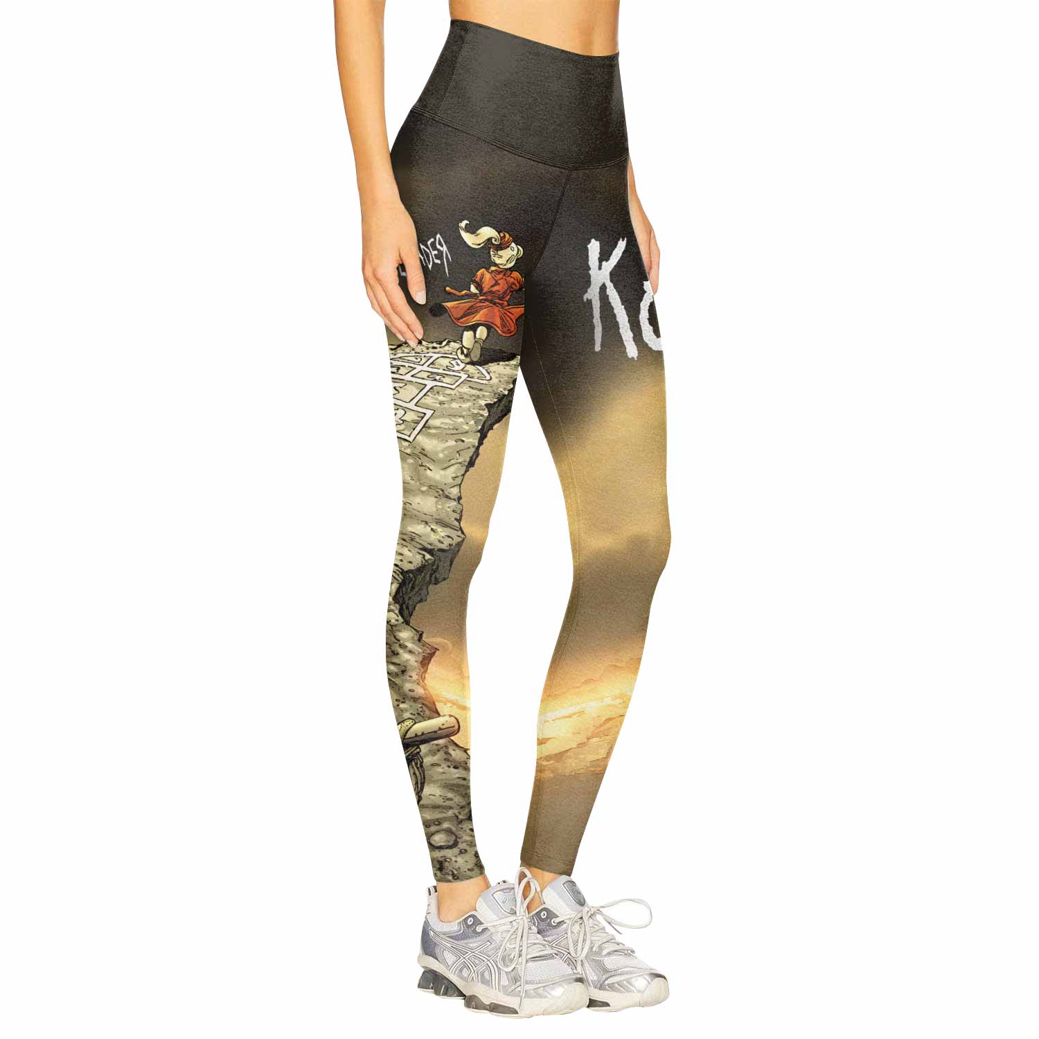 Korn Follow the Leader Women's Leggings - right side mockup