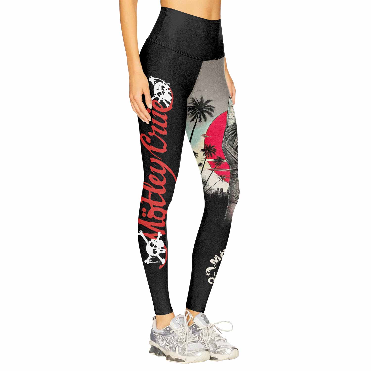 Mötley Crüe Too Fast for Love Women's Leggings - right side mockup
