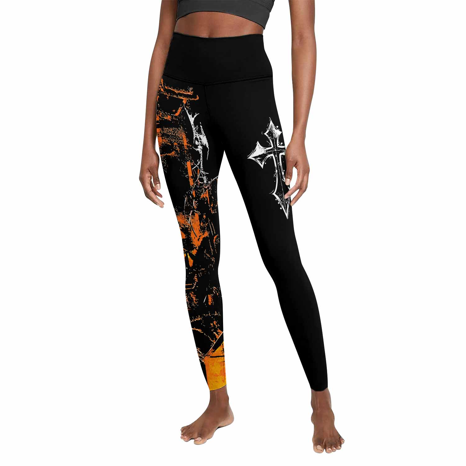 Deftones Etombed Women's Leggings - front view mockup