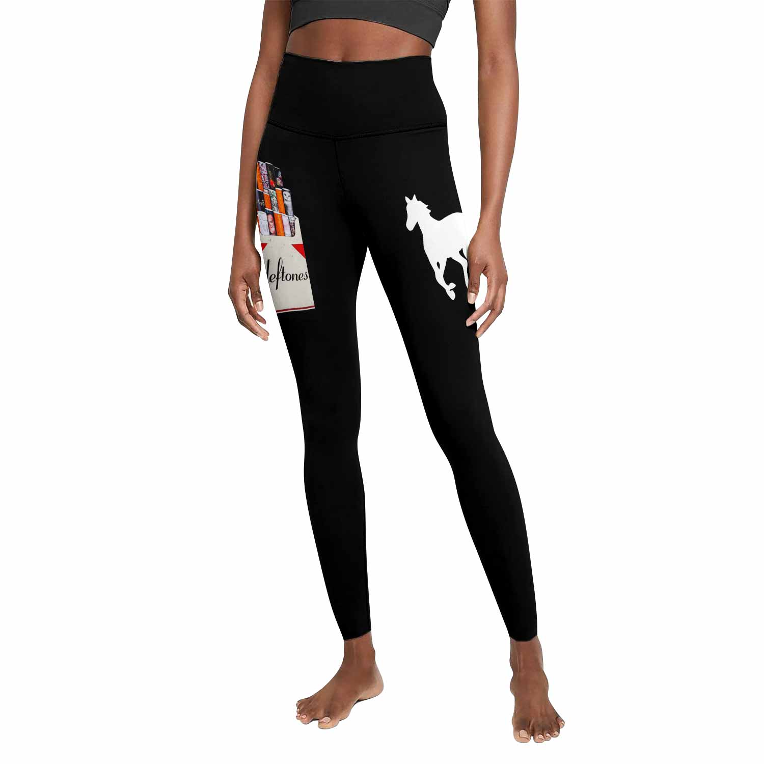 Deftones Cigarette Vintage Women's Leggings - front view mockup