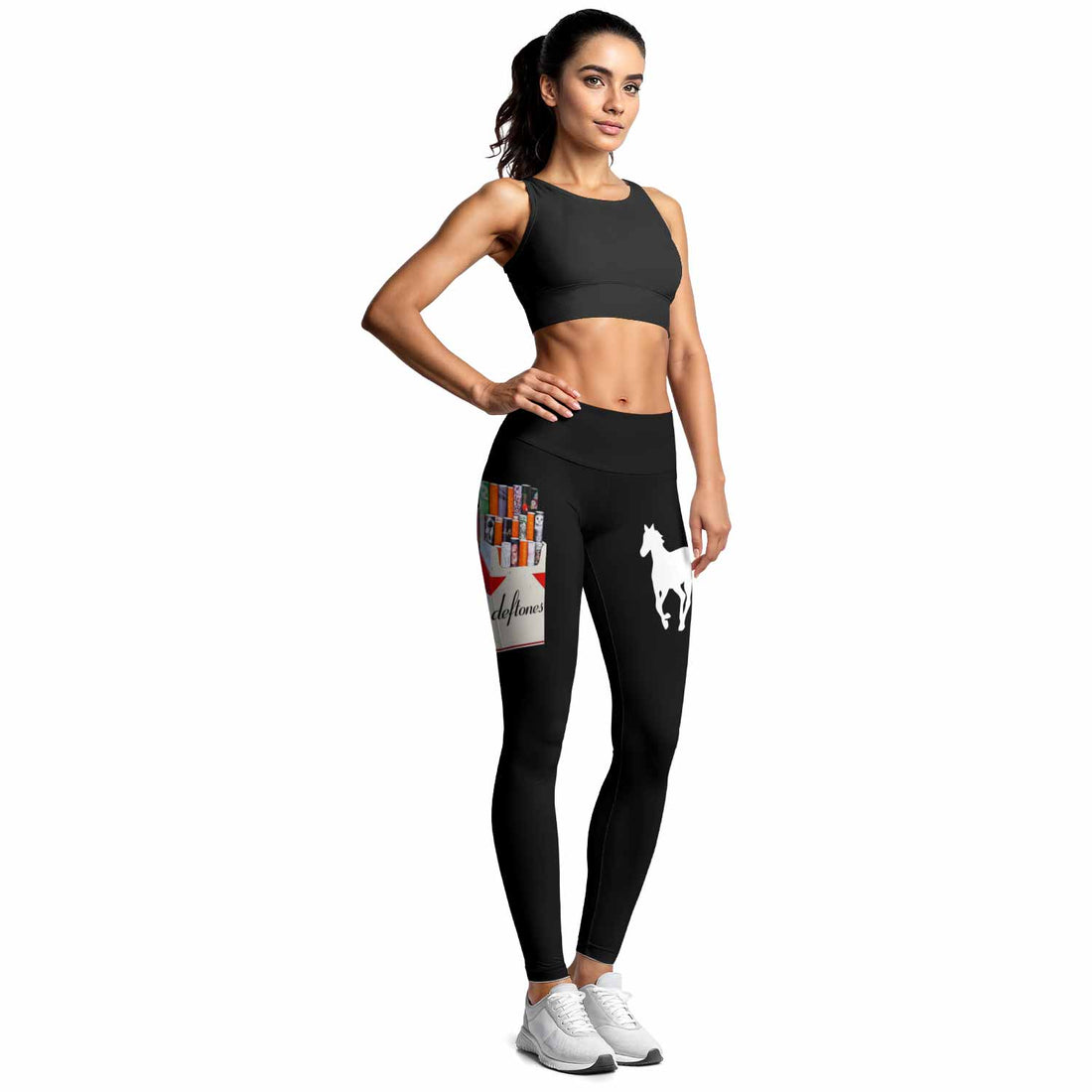Deftones Cigarette Vintage Women's Leggings - lifestyle view