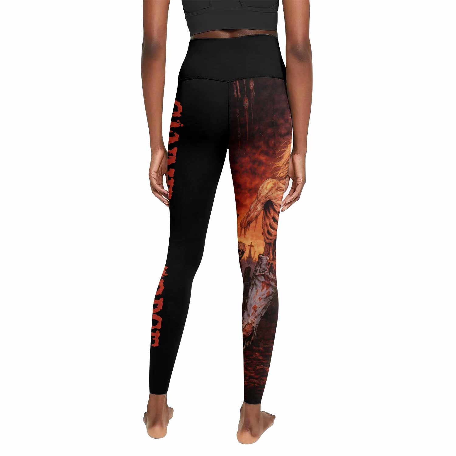 Cannibal Corpse Eaten Back to Life Women's Leggings - back view mockup