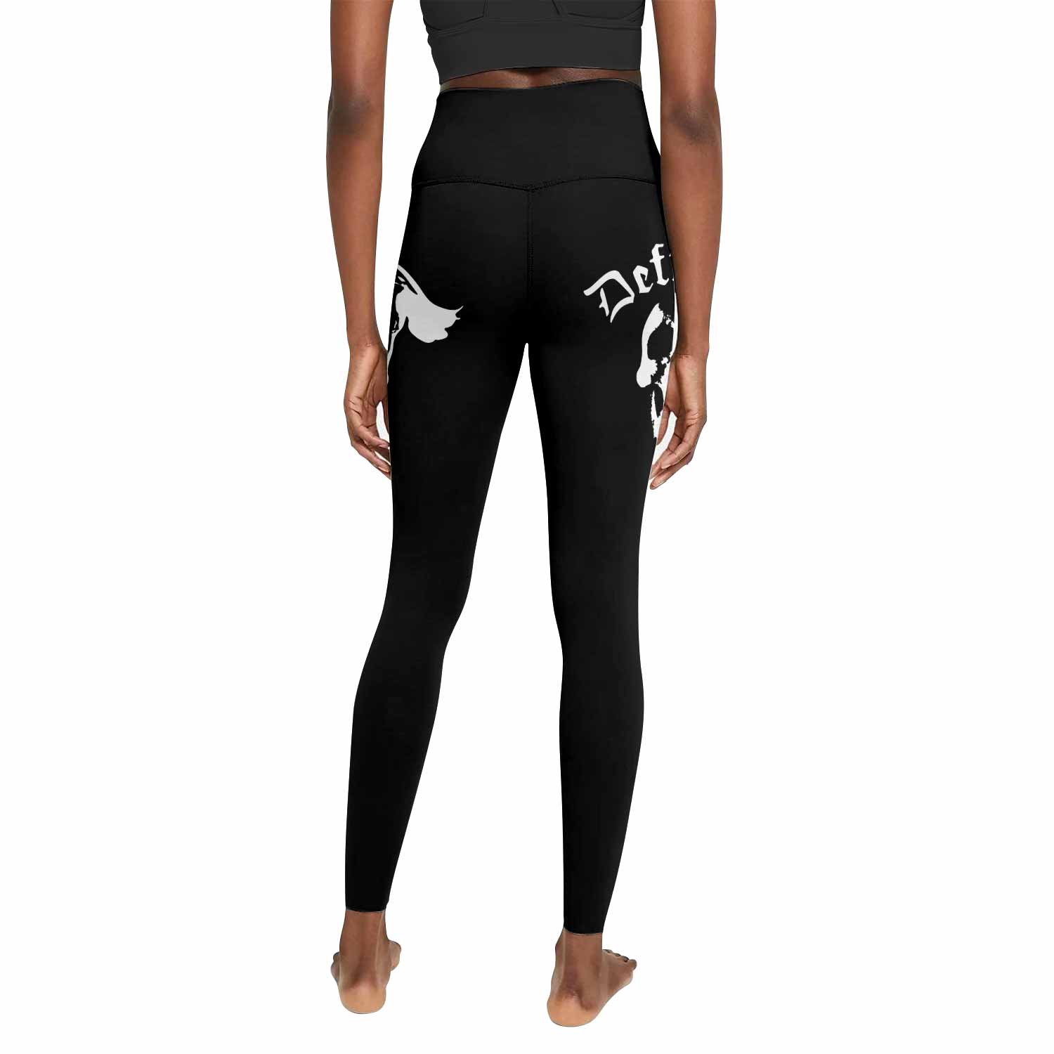 Deftones Sacramento Women's Leggings - back view mockup