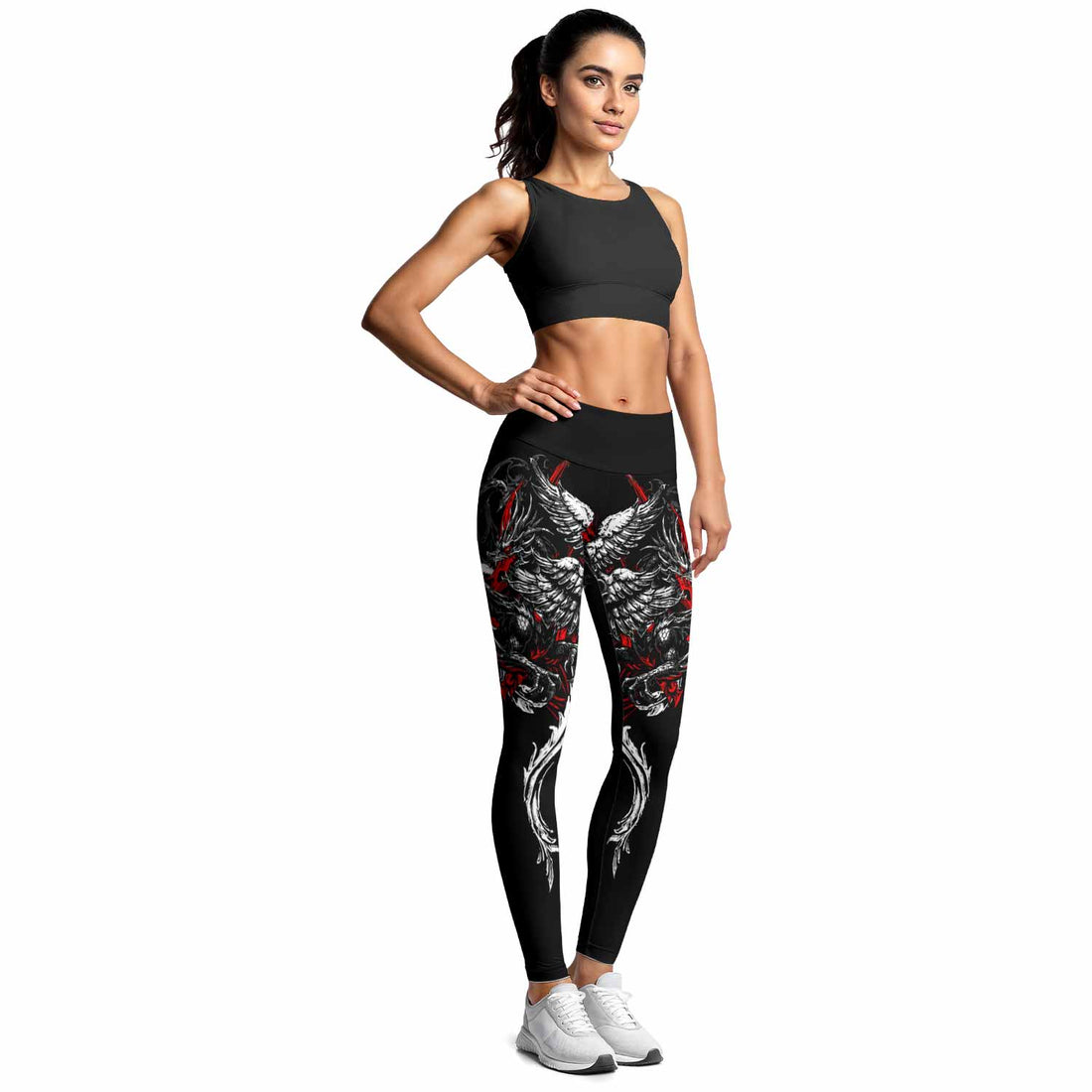 Crimson Seraphim Women's Leggings - lifestyle view