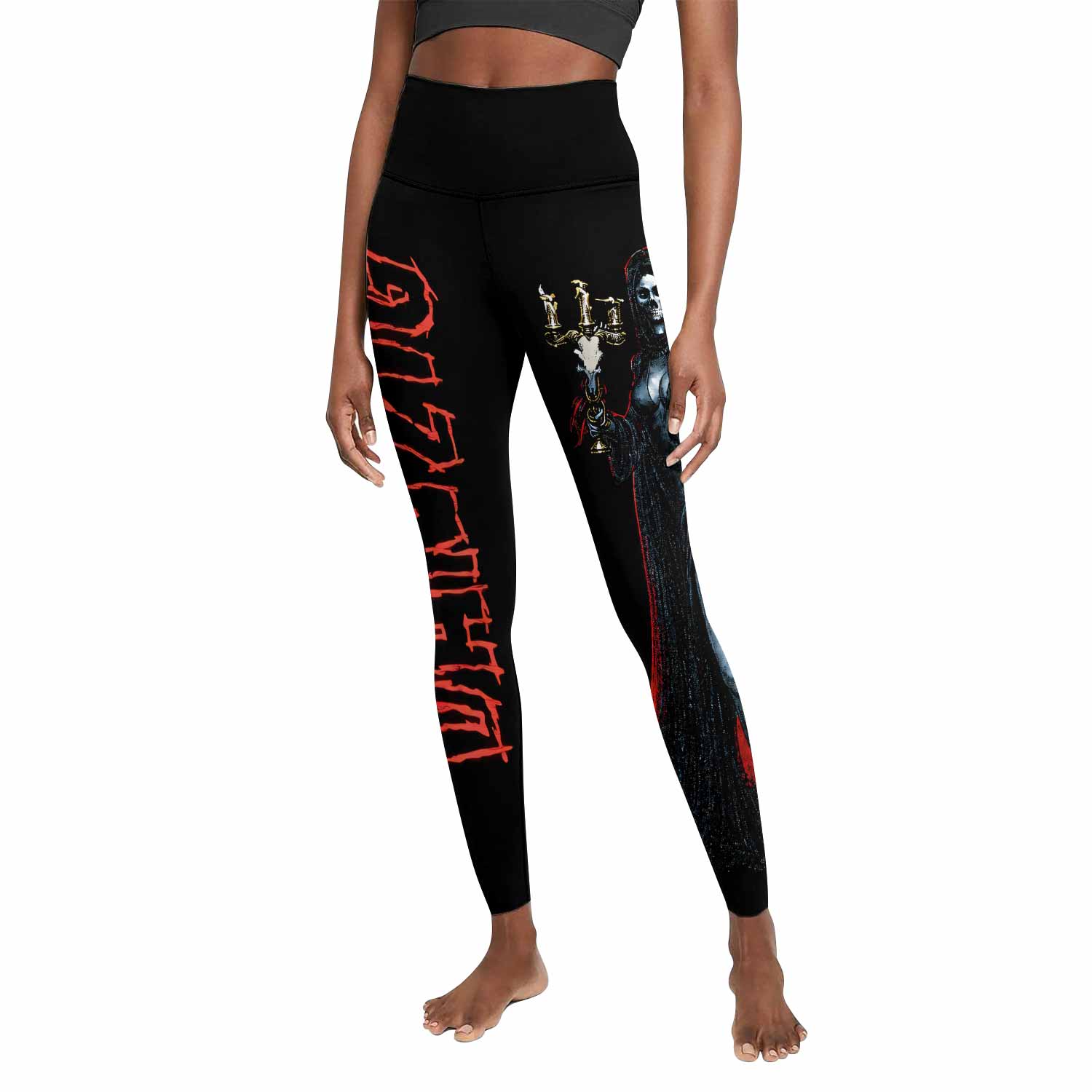 Danzig Deth Red Sabaoth Women's Leggings - front view mockup