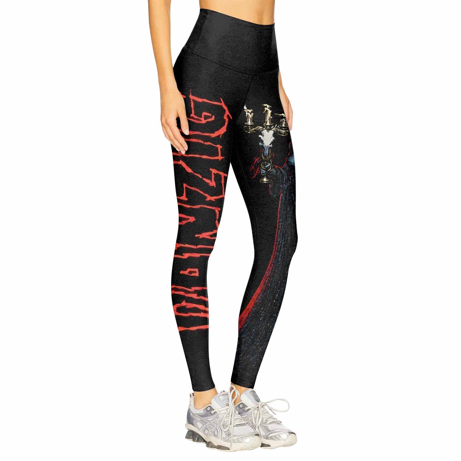 Danzig Deth Red Sabaoth Women's Leggings - right side mockup