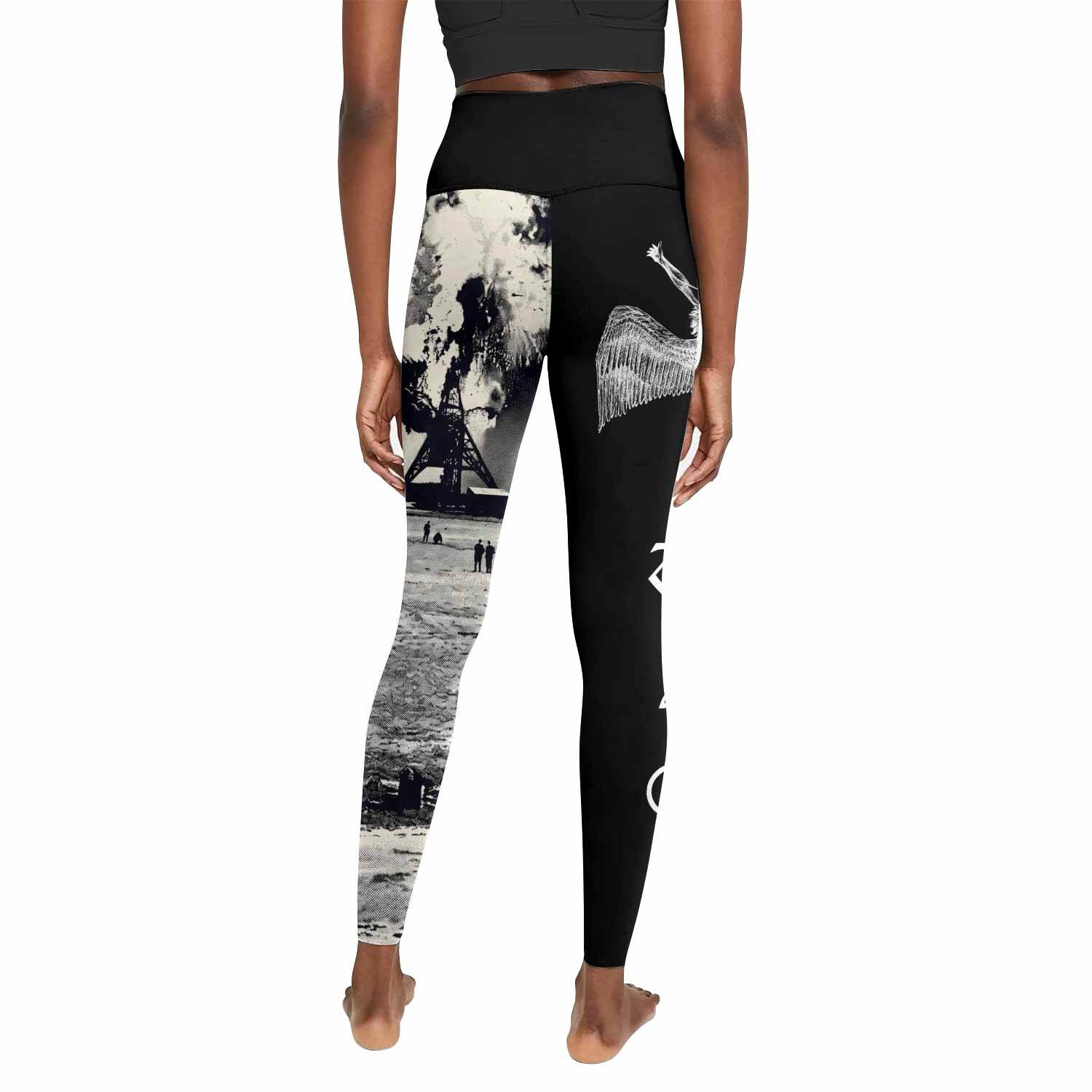 Led Zeppelin Women's Leggings - back view mockup
