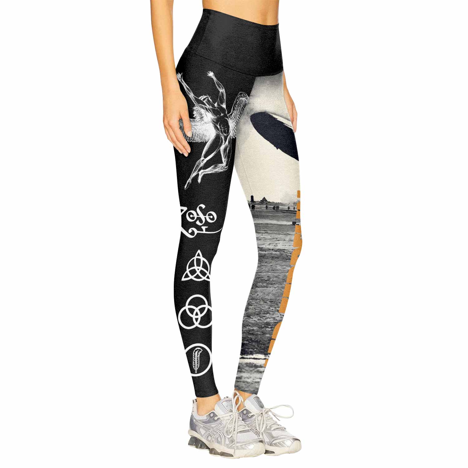 Led Zeppelin Women's Leggings - right side mockup