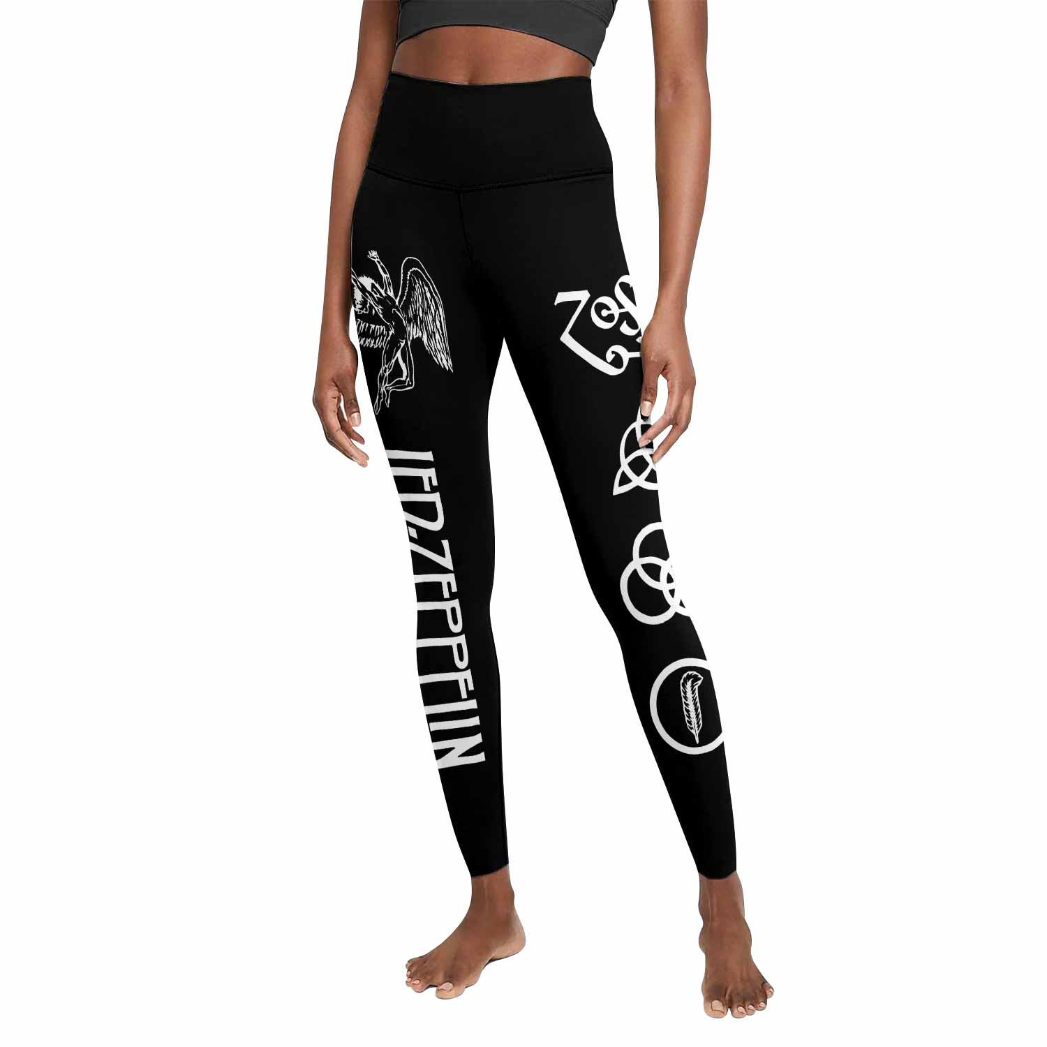 Led Zeppelin North American Tour 1977 Women's Leggings - front view mockup