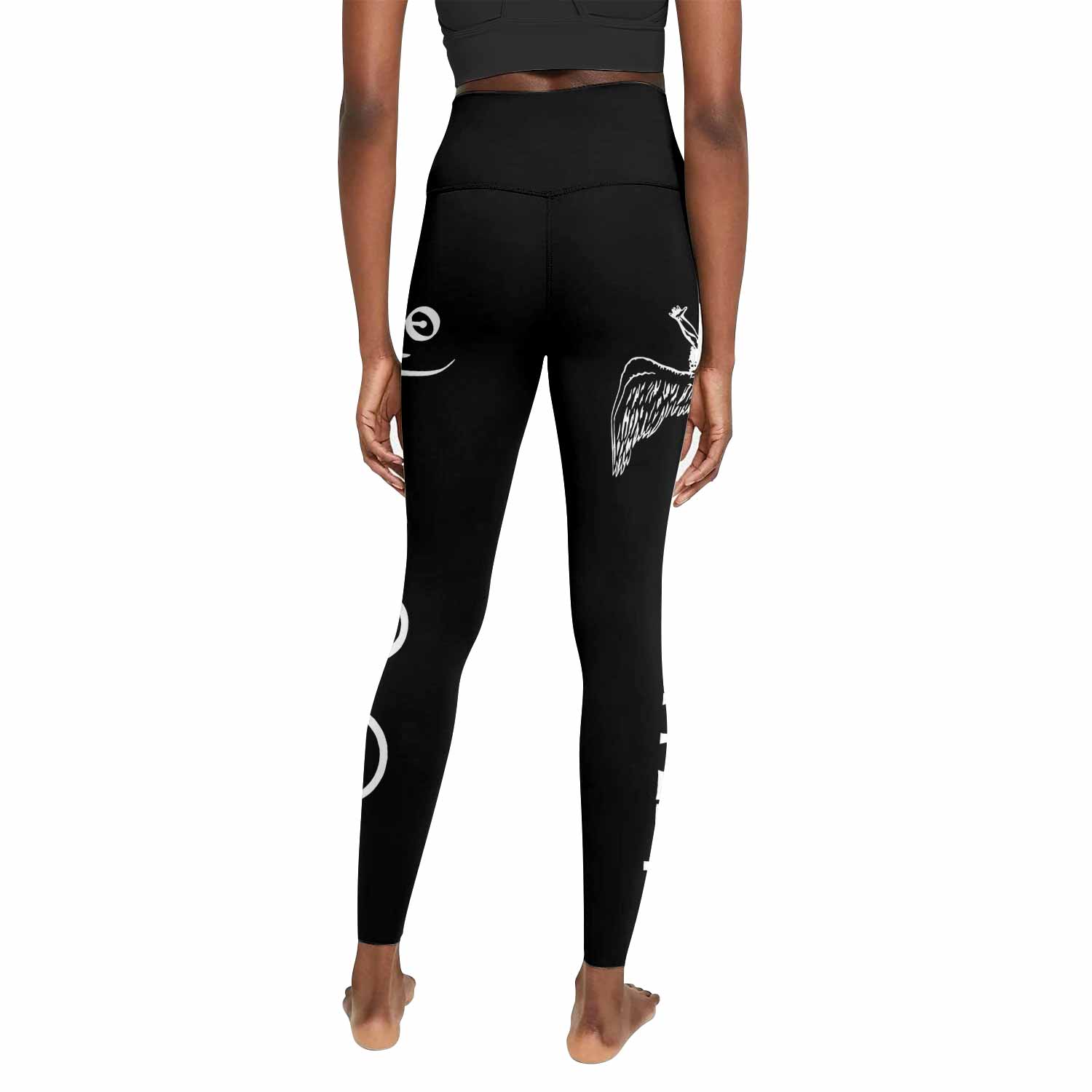 Led Zeppelin North American Tour 1977 Women's Leggings - back view mockup