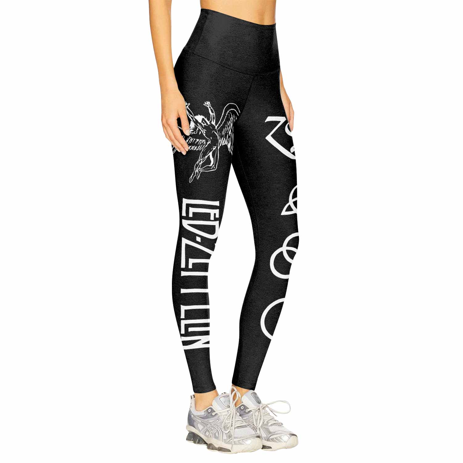 Led Zeppelin North American Tour 1977 Women's Leggings - right side mockup