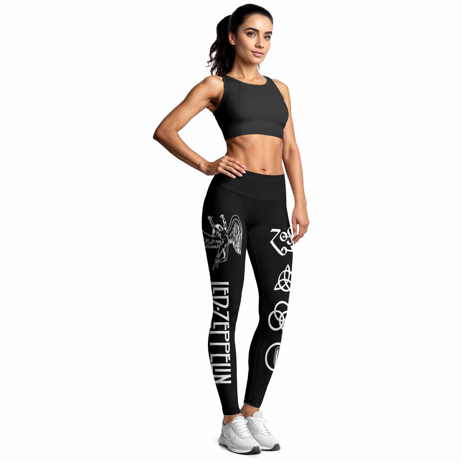 Led Zeppelin North American Tour 1977 Women's Leggings - lifestyle view