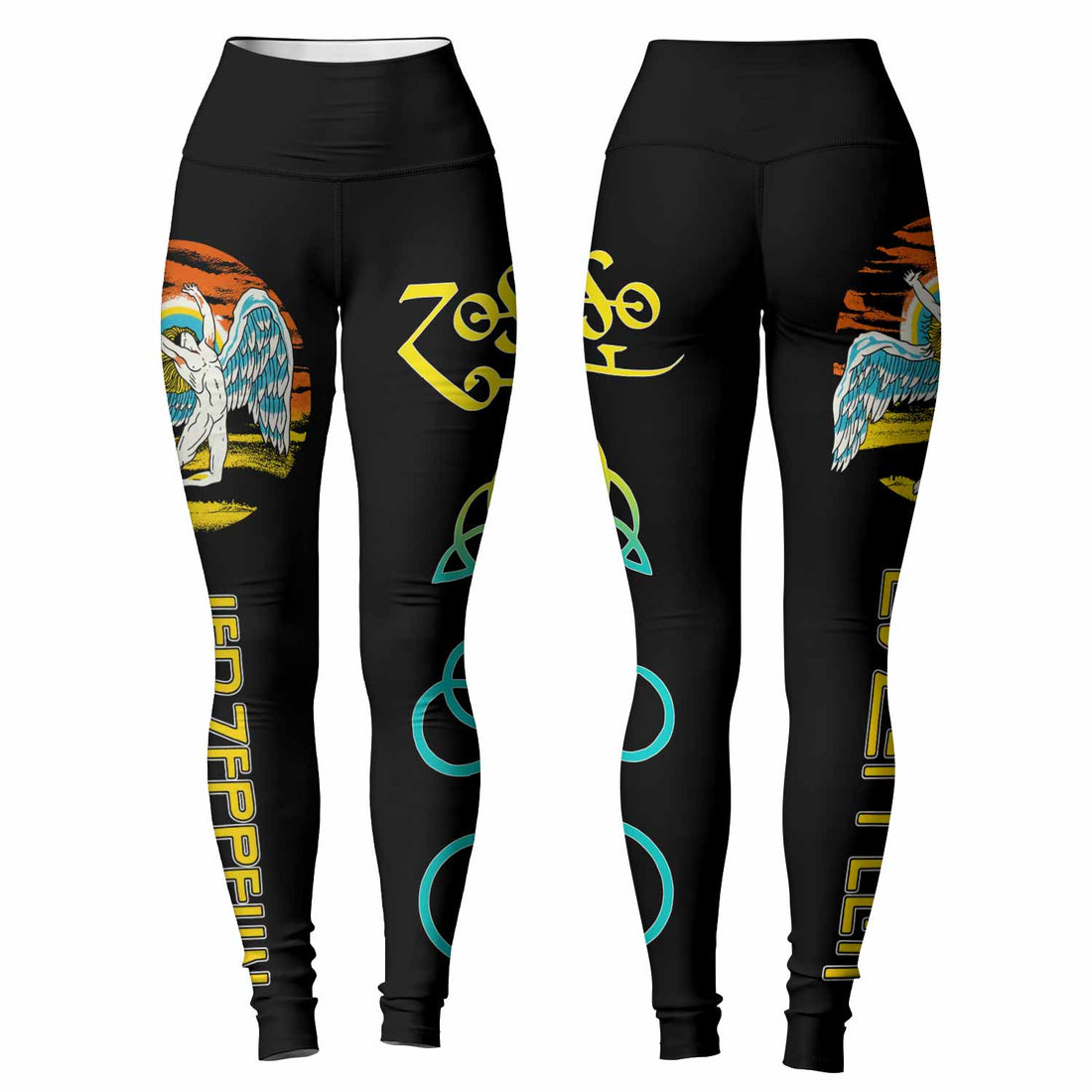 Led Zeppelin North American Tour 1975 Women's Leggings - lifestyle view