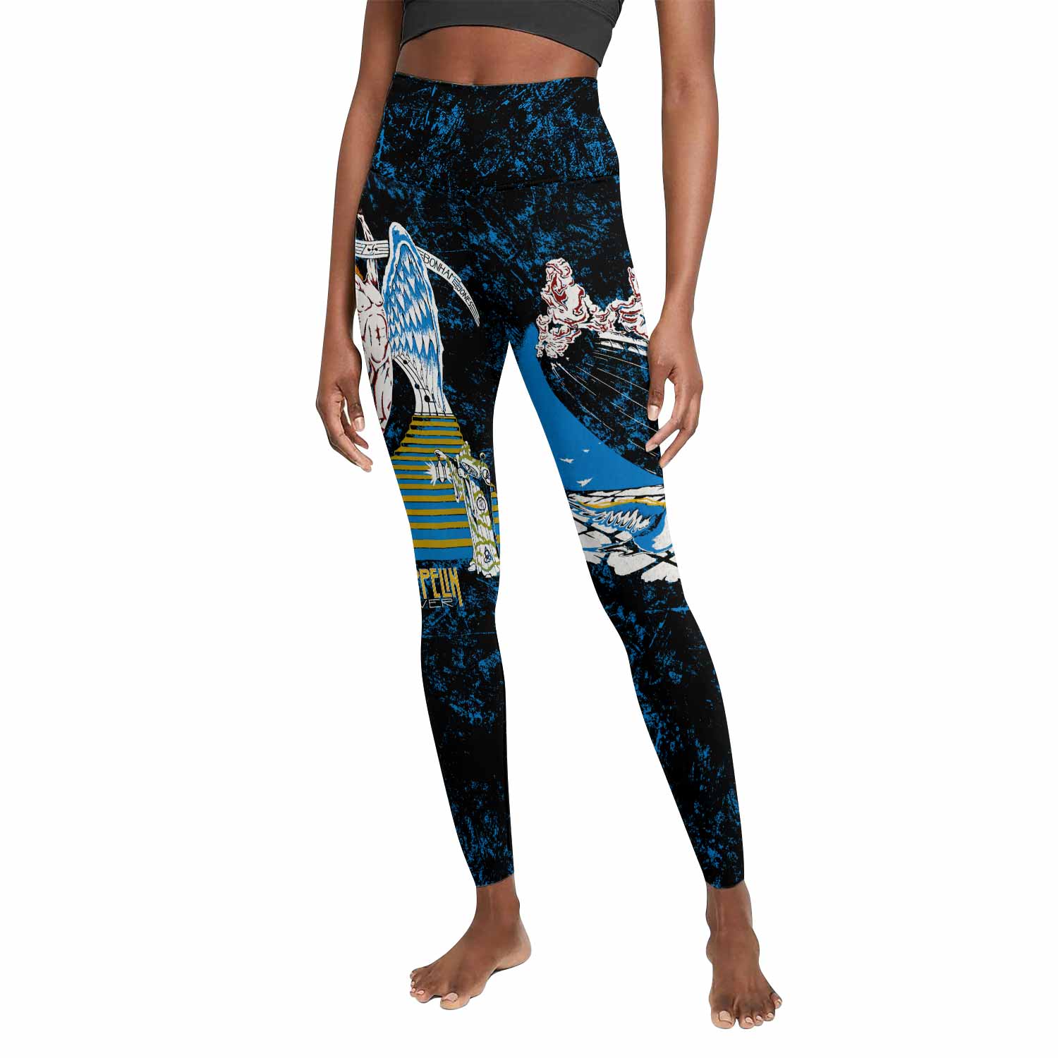 Led Zeppelin Swan Song Women's Leggings - front view mockup