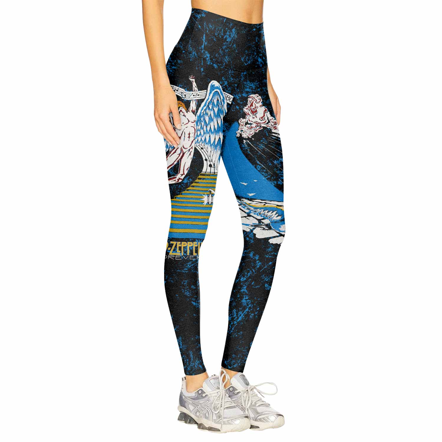Led Zeppelin Swan Song Women's Leggings - right side mockup