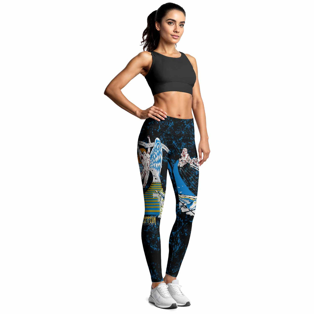 Led Zeppelin Swan Song Women's Leggings - lifestyle view