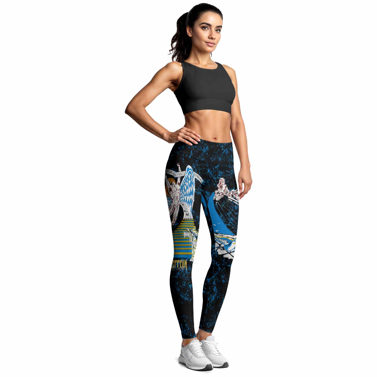 Led Zeppelin Swan Song Women's Leggings - lifestyle view